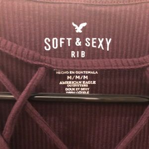 American Eagle Ribbed Shirt